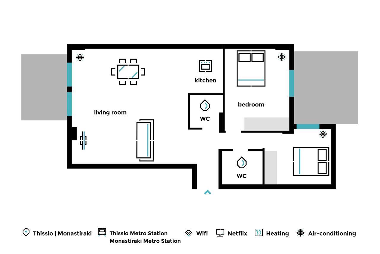 Stylish And Spacious 2Bd - Thiseio By Upstreet أثينا المظهر الخارجي الصورة